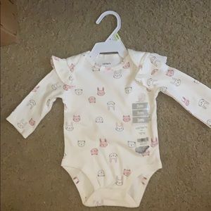 Carter’s Girls Long Sleeve Onesie 3 months